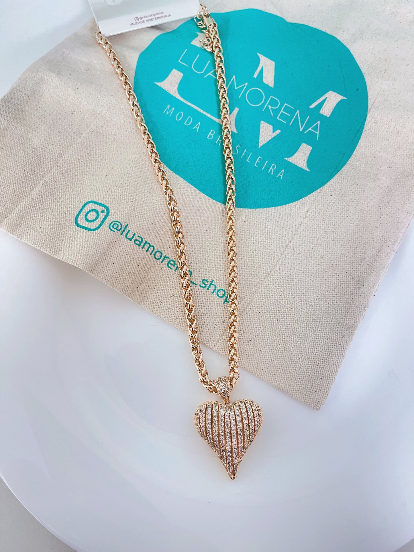 Collar  Mega Corazon Brillante